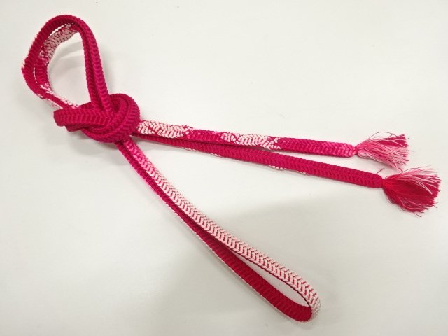 JAPANESE KIMONO / HAND-TIED OBIJIME